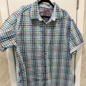 Robert Graham Vibrant Plaid Button Down Shirt